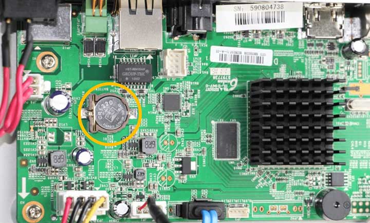 How to reset H.264 Network DVR