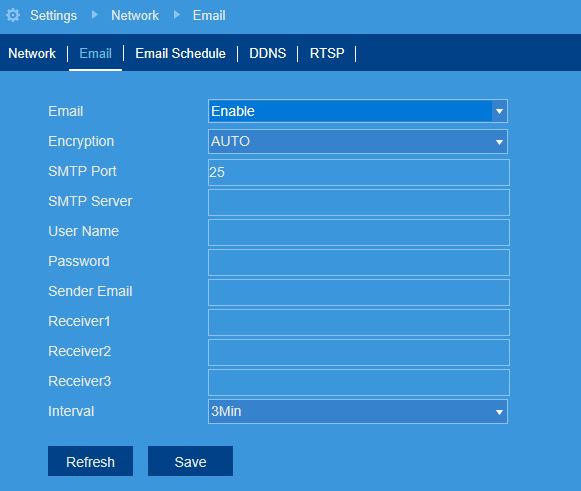 FLIR Client 12 Software setup guide 64 Email Tab