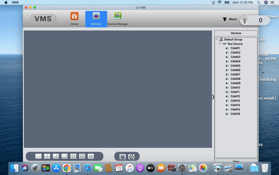 XMEYE For Mac Full User Guide 14 App monitor to select your cameras 10