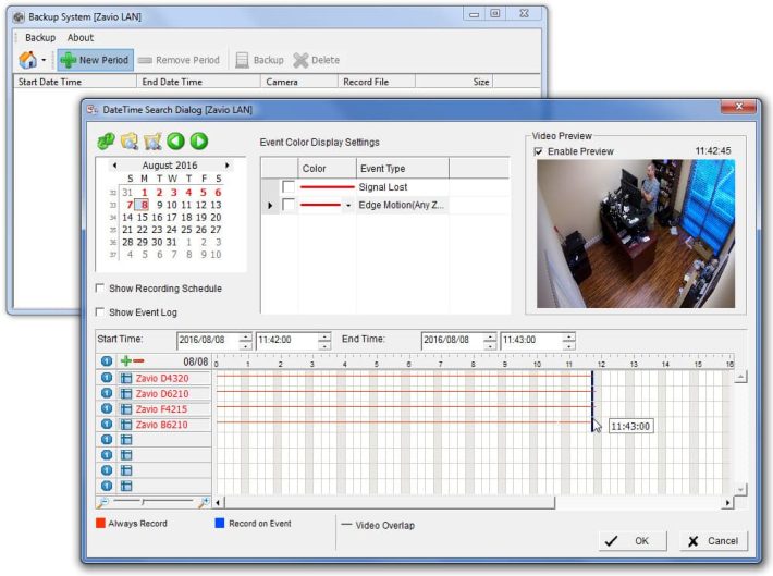 Zavio IP Camera NVR Surveillance Software 2024 9 IP Camera Software - Recorded Video Surveillance Remote Backup