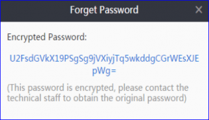 forget password