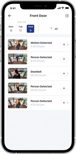 LOREX PRO APP USE GUIDE 35 Lorex Pro App - Events