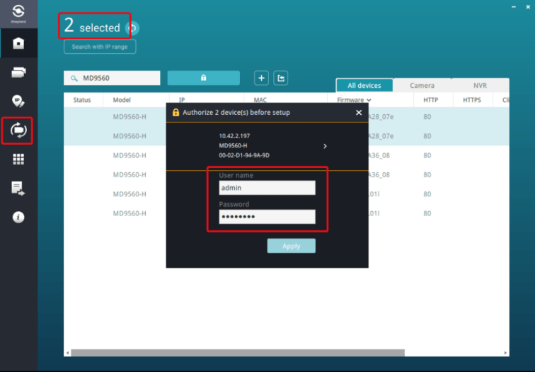 Vivotek Shepherd setup and user guide 20 https://vivotek.zendesk.com/hc/article_attachments/17984431682329