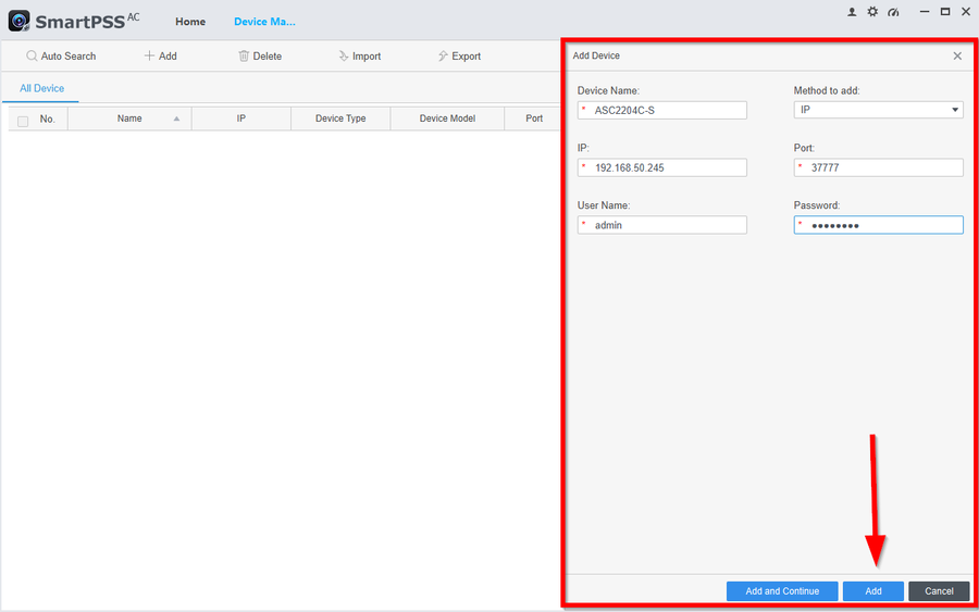 Dahua SmartPSS AC Complete User Guide 4 How to Add Access Controller to SmartPSSAC-3.png
