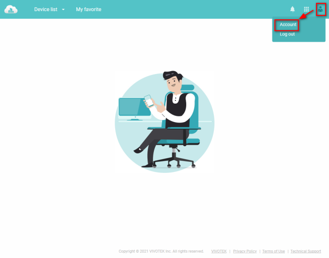 VIVOCloud step by step user guide 31 portal_01_account.png