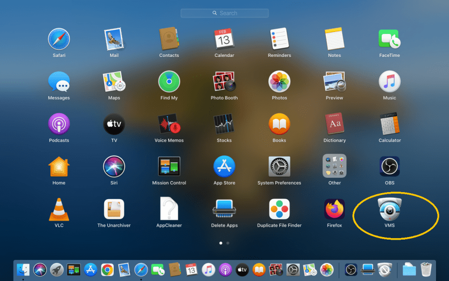XMEYE For Mac Full User Guide 6 Select the VMS option 3