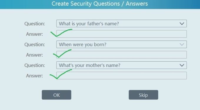 How to Set Up SuperLive Plus 35 answer these security questions
