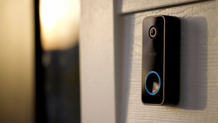 The best video doorbells for 2023 5 The Wyze Video Doorbell v2 installed near a front door.