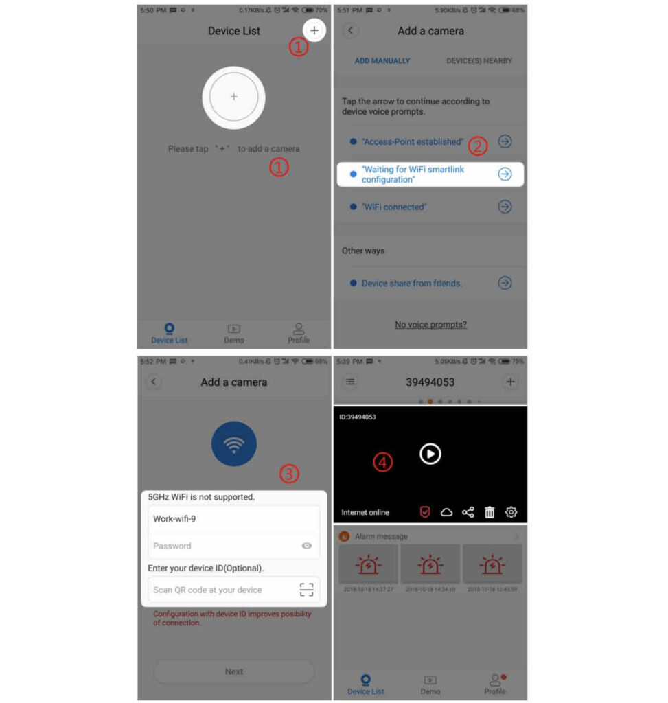 V380 FOR PC Setup User Guide 6 How to connect the camera to the router with WiFi smart link?