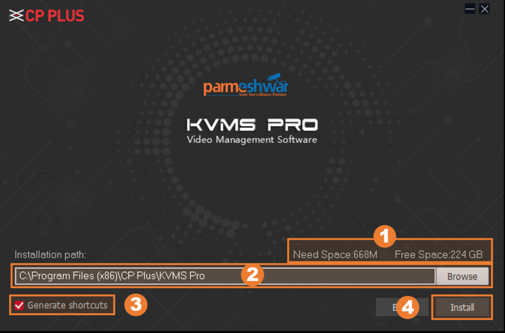 How To Install CP PLUS KVMS PRO 8 CP-Plus-KVMS-Pro-Win-Installation-Screen-3