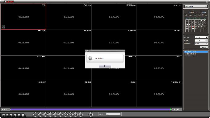 LILIN Navigator Software Full Guide 36 end playback full screen