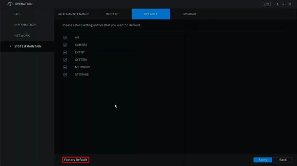 Latest Dahua firmware 2024 36 factory reset systemui new 5