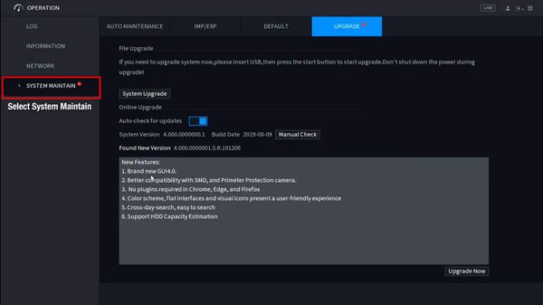 Latest Dahua firmware 2024 111 firmware update via cloud systemui new 3