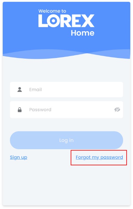 Lorex Cloud App Full Guide 2024 15 forgot password screen from lorex app