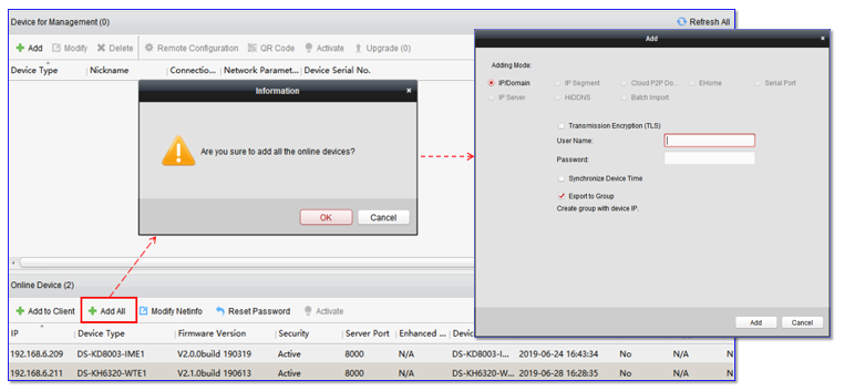 Hikvision iVMS-4200 Tutorial Videos 7 https://help.yeastar.com/en/s-series/Images/sip-endpoints/hikvision/add-all-online-devices.png