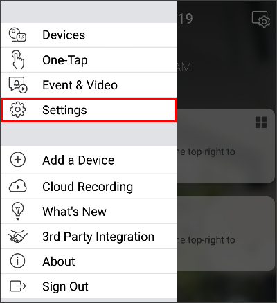 home settings menu settings 2