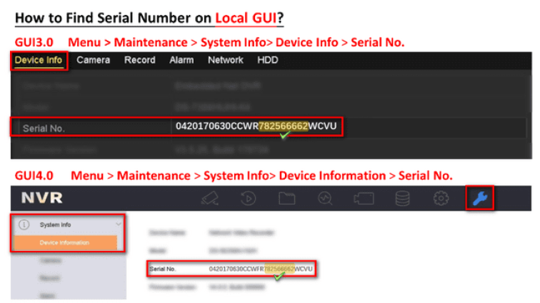 Hikvision How to & FAQ 9 how to find device serial number03 756w425h