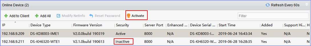 How To Configure Hikvision iVMS-4200 26 https://help.yeastar.com/en/s-series/Images/sip-endpoints/hikvision/activate-devices.png