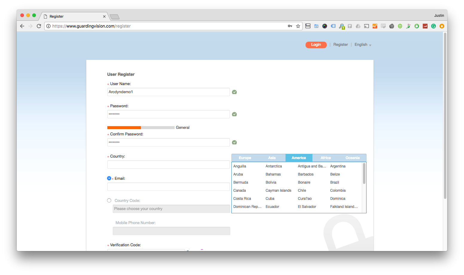 How to setup The Guarding Vision 14 https://www.arcdyn.com/media/wysiwyg/App-Setup-Pictures/create-gv-account-web/2.png