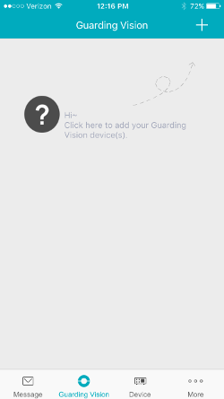 How to setup The Guarding Vision 32 https://www.arcdyn.com/media/wysiwyg/App-Setup-Pictures/11-tap-plus.PNG