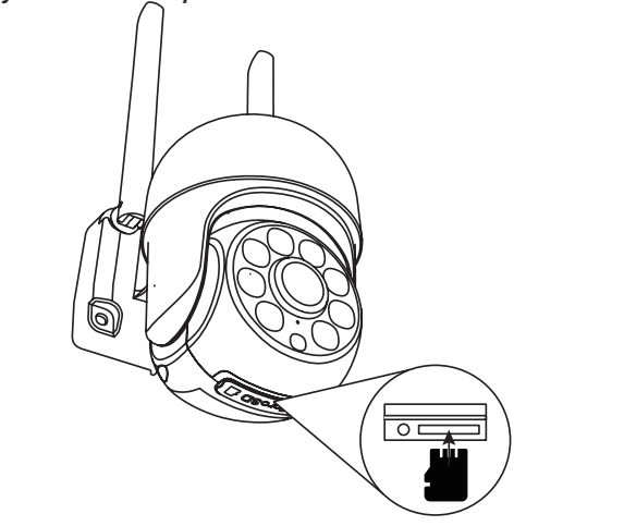 Aibien Cameras Full User Guide 17 Insert Micro SD Card (not included)