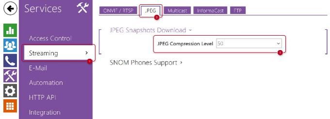 2N IP intercoms Setup Guide 47 ip intercom services streaming jpeg compression level 680w