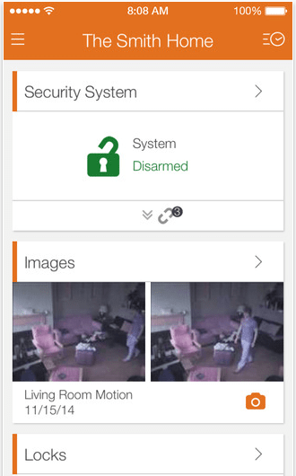 Alarm iOS App for home Security