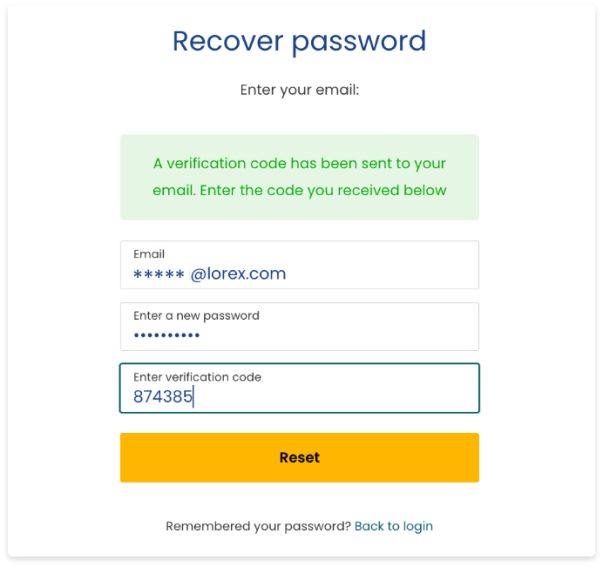 Lorex Cloud App Full Guide 2024 21 recover password page on lorex website 603w567h