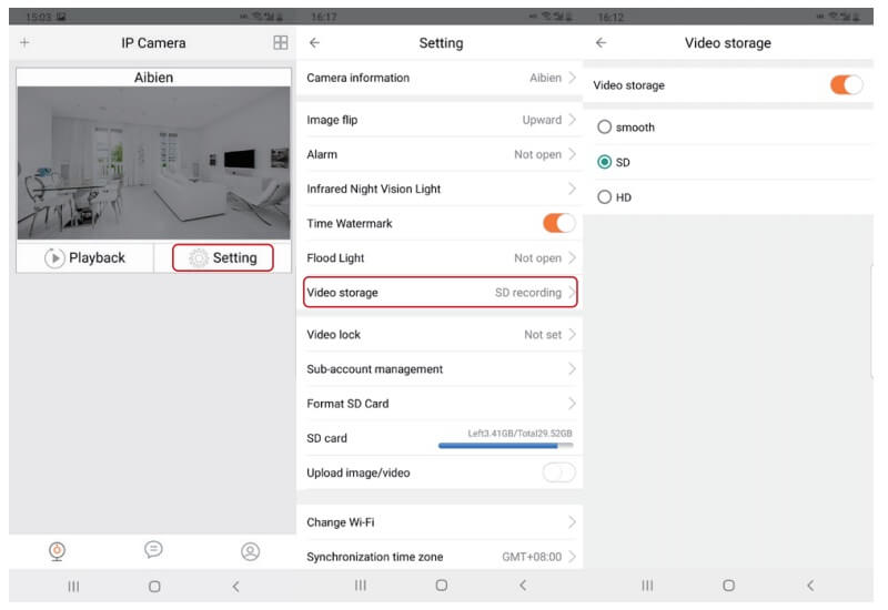 Aibien Cameras Full User Guide 57 Set Recording Video Quality