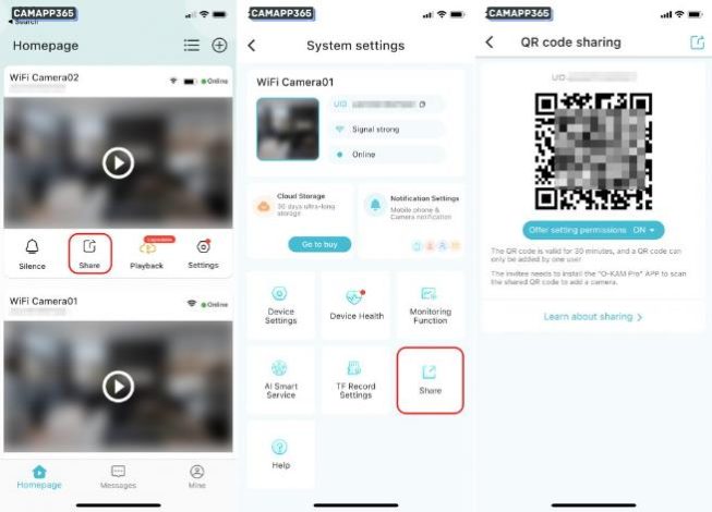 How To Setup O-KAM Pro Camera 11 share o kam pro camera 653w470h