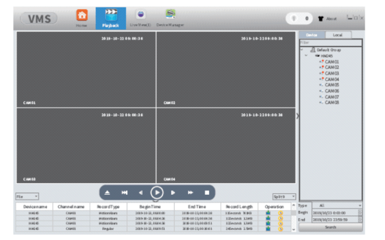 Latest XMEYE firmware 2024 16 video playback