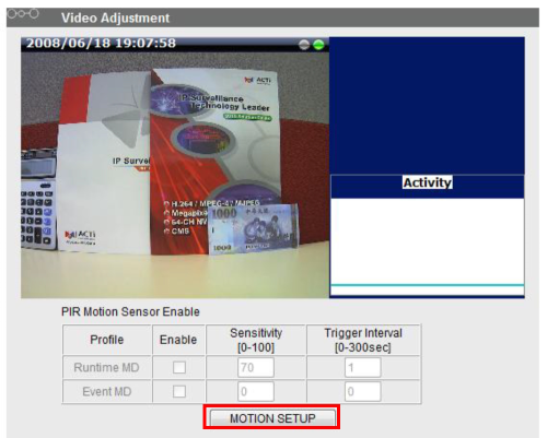 ACTi Cameras How to Use Motion Detection
