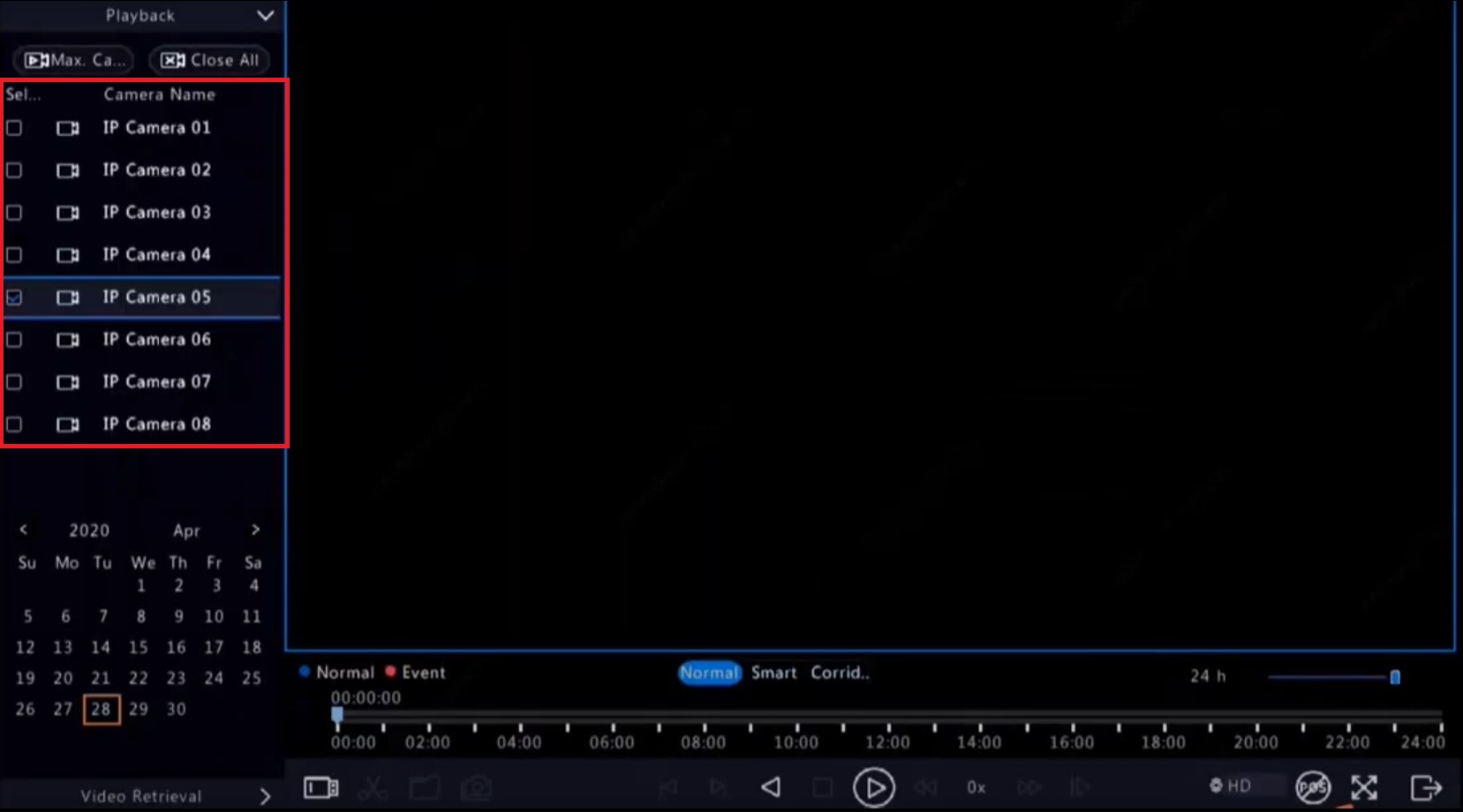 UNV Viewing Playback and Clipping 4 word image 399 3 1