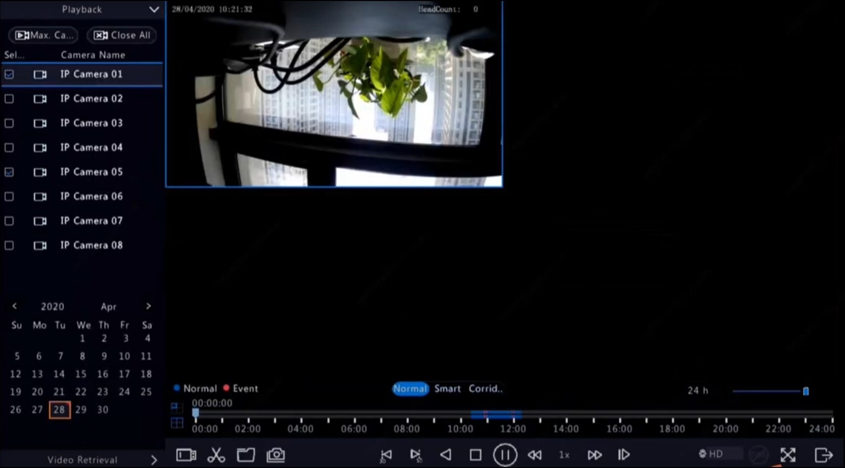 UNV Viewing Playback and Clipping 6 word image 399 5 1