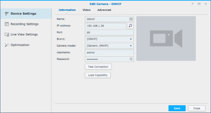 How To IP Camera Connected to a Synology NAS