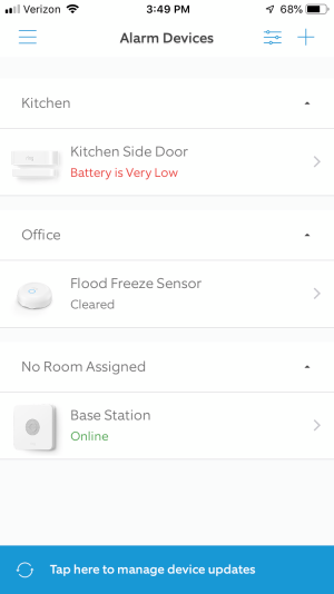 alarm firmware updates alarm device list 1