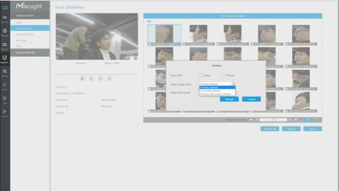 Face Detection on NVR