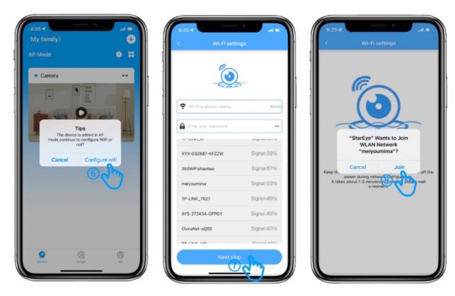 StarEye Camera and App Setup Guide 10 AP Mode Connect StarEye Camera To Wifi 2